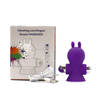 Masażer sutków VibeBunny z kablem USB i opakowaniem