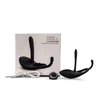 Zestaw Coco Noir – wibrator, pilot, kabel USB i opakowanie