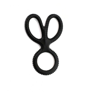 Potrójny silikonowy pierścień erekcyjny na penisa z trzema pętlami