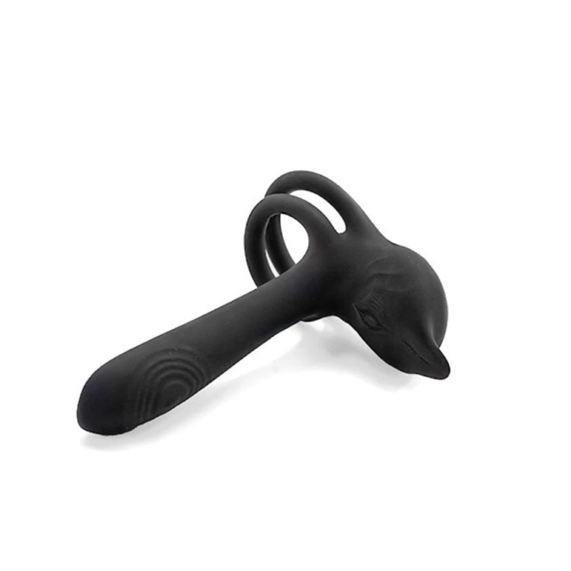DeepWave Pro – nakładka wibrująca na penisa z penetracją z pilotem, intensywna stymulacja punktu G lub prostaty, USB