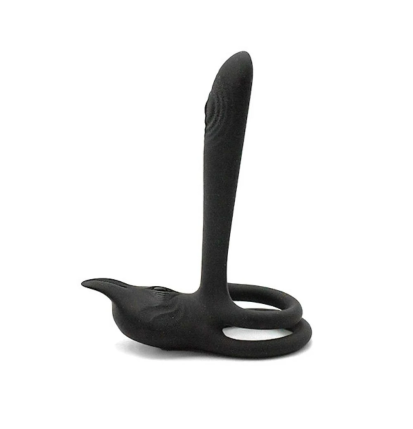 DeepWave Pro – nakładka wibrująca na penisa z penetracją z pilotem, intensywna stymulacja punktu G lub prostaty, USB