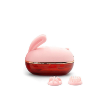 Kompaktowy masażer łechtaczki Rabbit z końcówkami stymulującymi