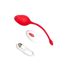 Jajeczko wibracyjne z pilotem Velvet Rose Egg – bezprzewodowy wibrator silikonowy | fetysh.pl