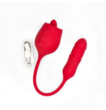 Elegancki wibrator z kablem USB do ładowania