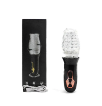Masturbator rotacyjny w zestawie z opakowaniem i kablem USB