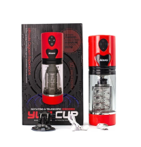 Masturbator automatyczny AutoStroker Telescopic Pro - zestaw: urządzenie, przyssawka, kabel USB, opakowanie