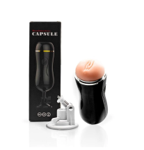 Masturbator z akcesoriami – pełny zestaw: urządzenie, przyssawka, opakowanie