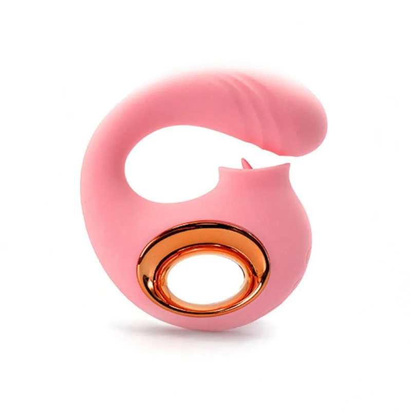 DuoRing Pro – silikonowy wibrator dla par z podwójną stymulacją, USB