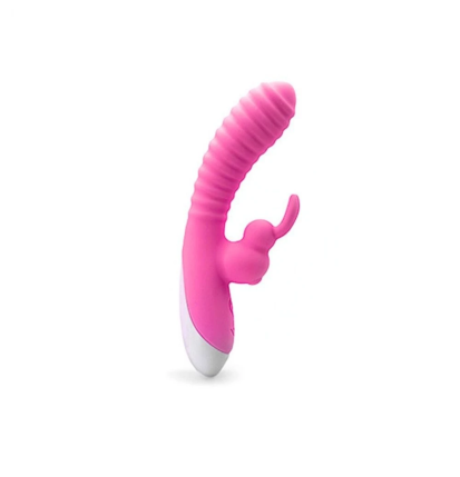 Wibrator króliczek różowy – silikonowy stymulator punktu G i łechtaczki