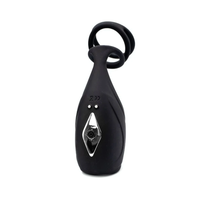 Poppy 3.0 – wibrująca nakładka na penisa z podwójnym pierścieniem i regulacją