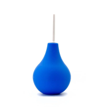 Gruszka do lewatywy One niebieska z miękką końcówką