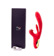 Zestaw: wibrator króliczek z pudełkiem i kablem USB