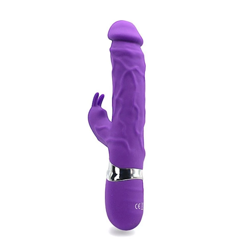 Velvet Bunny Violet – wibrator króliczek Premium, podwójna stymulacja, USB