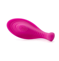 Owalny korpus wibratora z teksturą – widok z góry