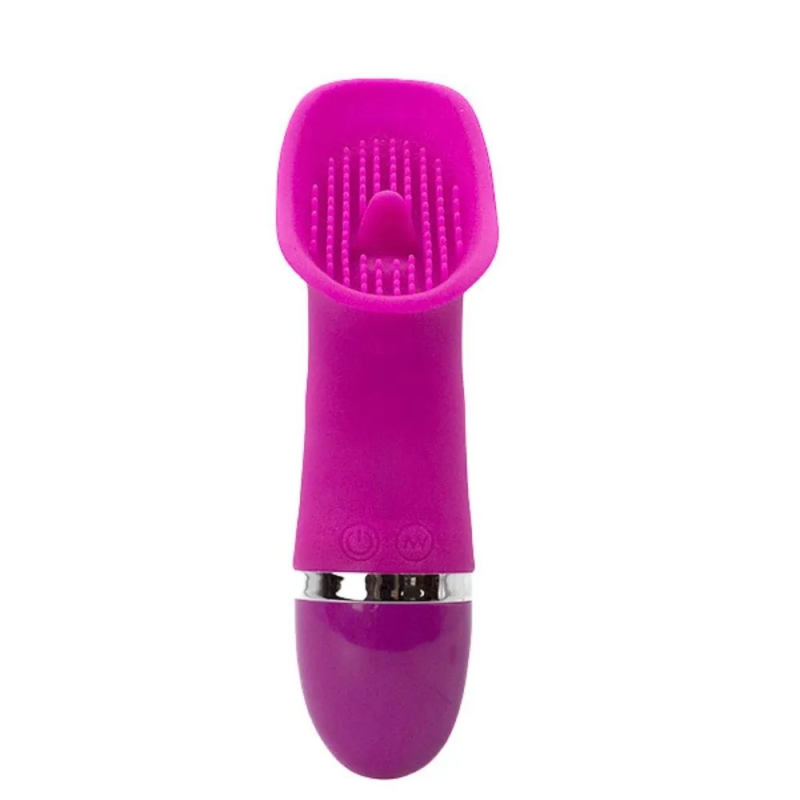 LickMe Touch – stymulator łechtaczki, wibrator z języczkiem i  wypustkami, 20 trybów wibracji