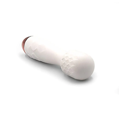 Wand Massager - silikonowy masażer do ciała z teksturowaną głowicą, USB